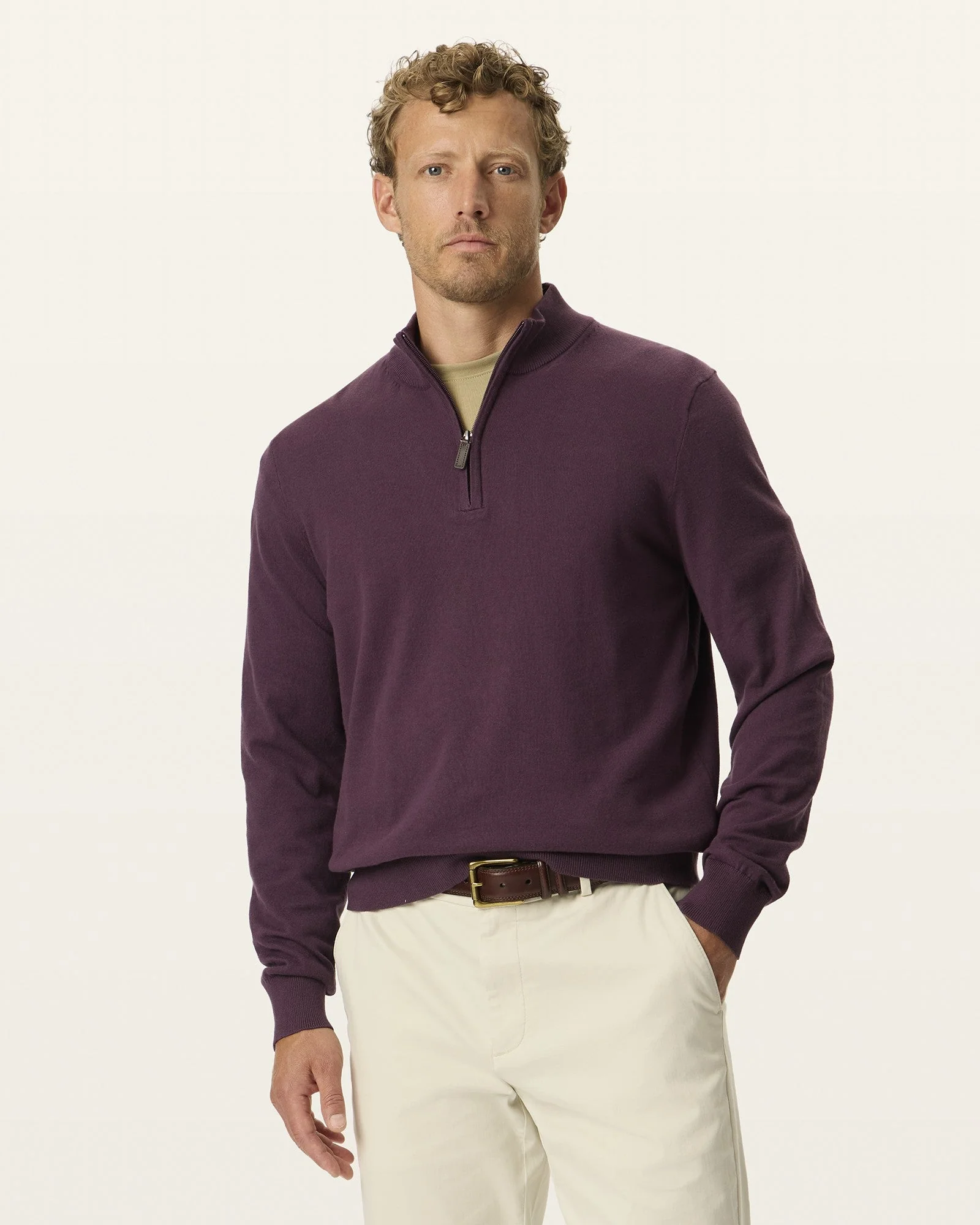 Signature Quarter-Zip Sweater