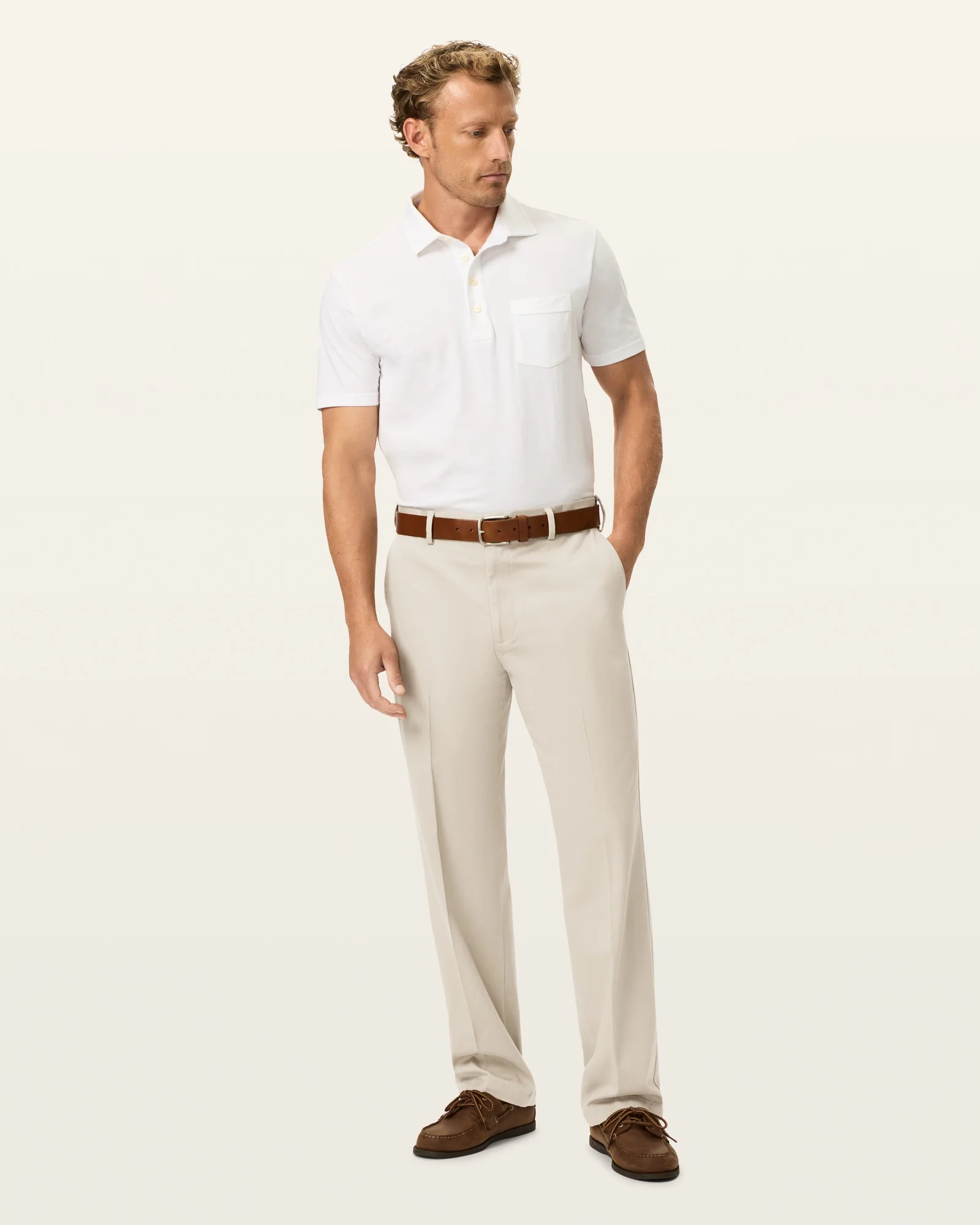 Comfort Khakis. Relaxed Fit