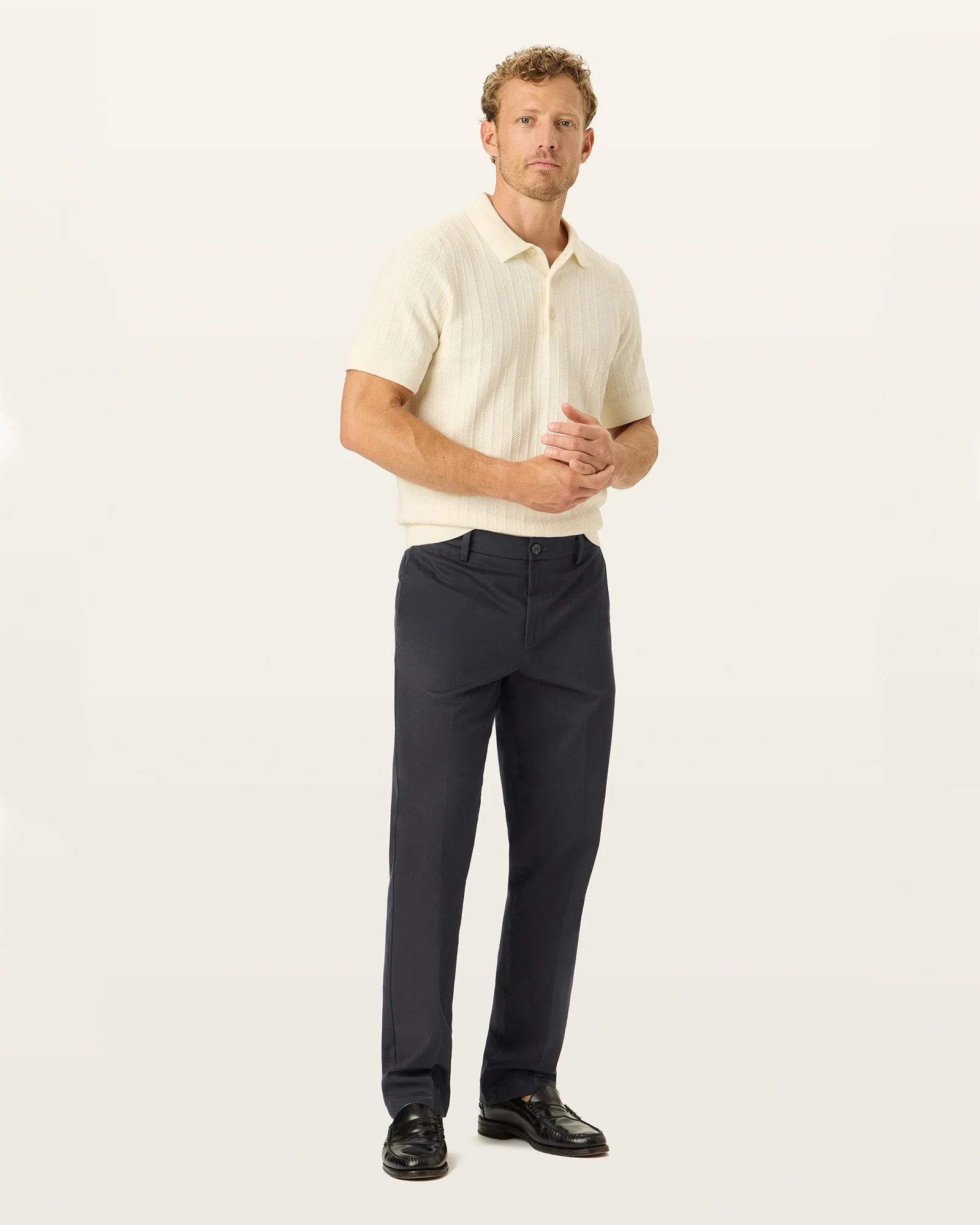 Signature Khakis. Creased. Straight Fit
