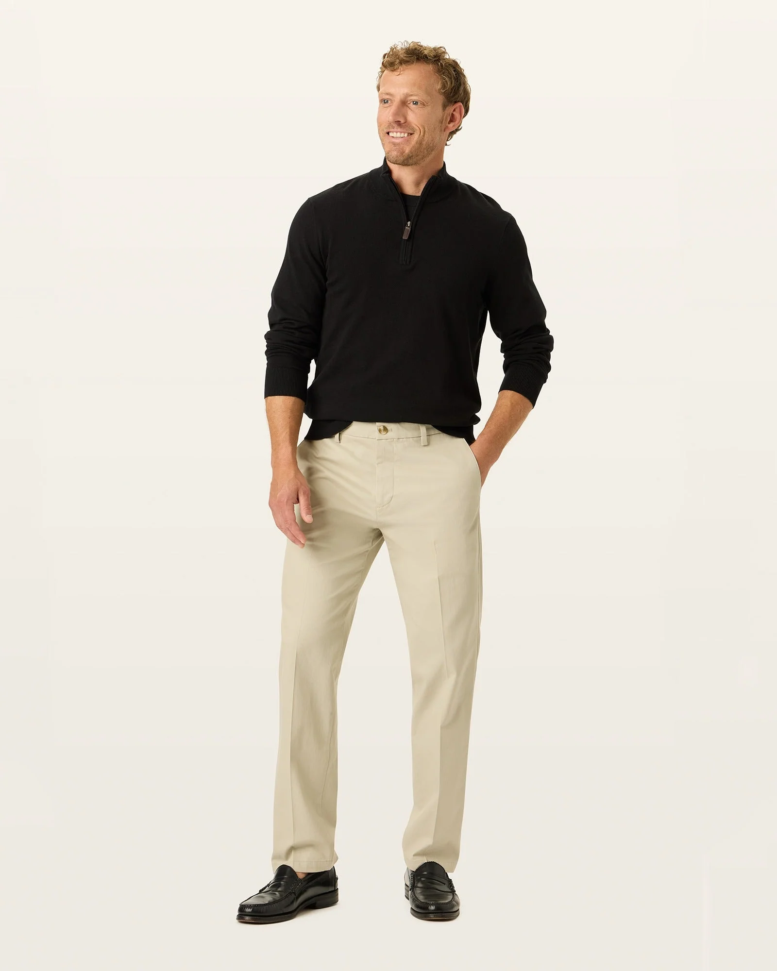 Signature Iron Free Khakis. Straight Fit with Stain Defender®