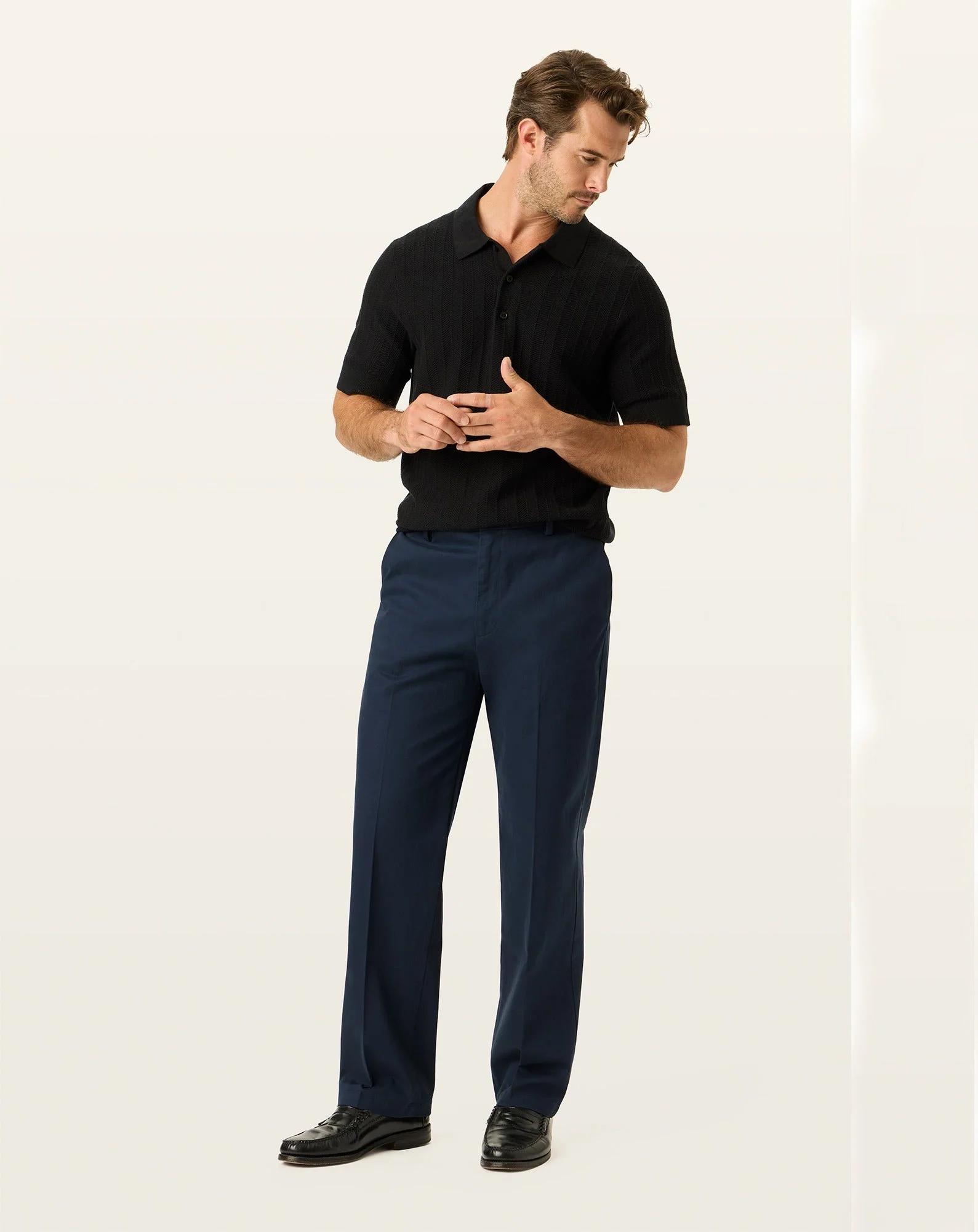 Signature Iron Free Khakis. Relaxed Fit with Stain Defender®