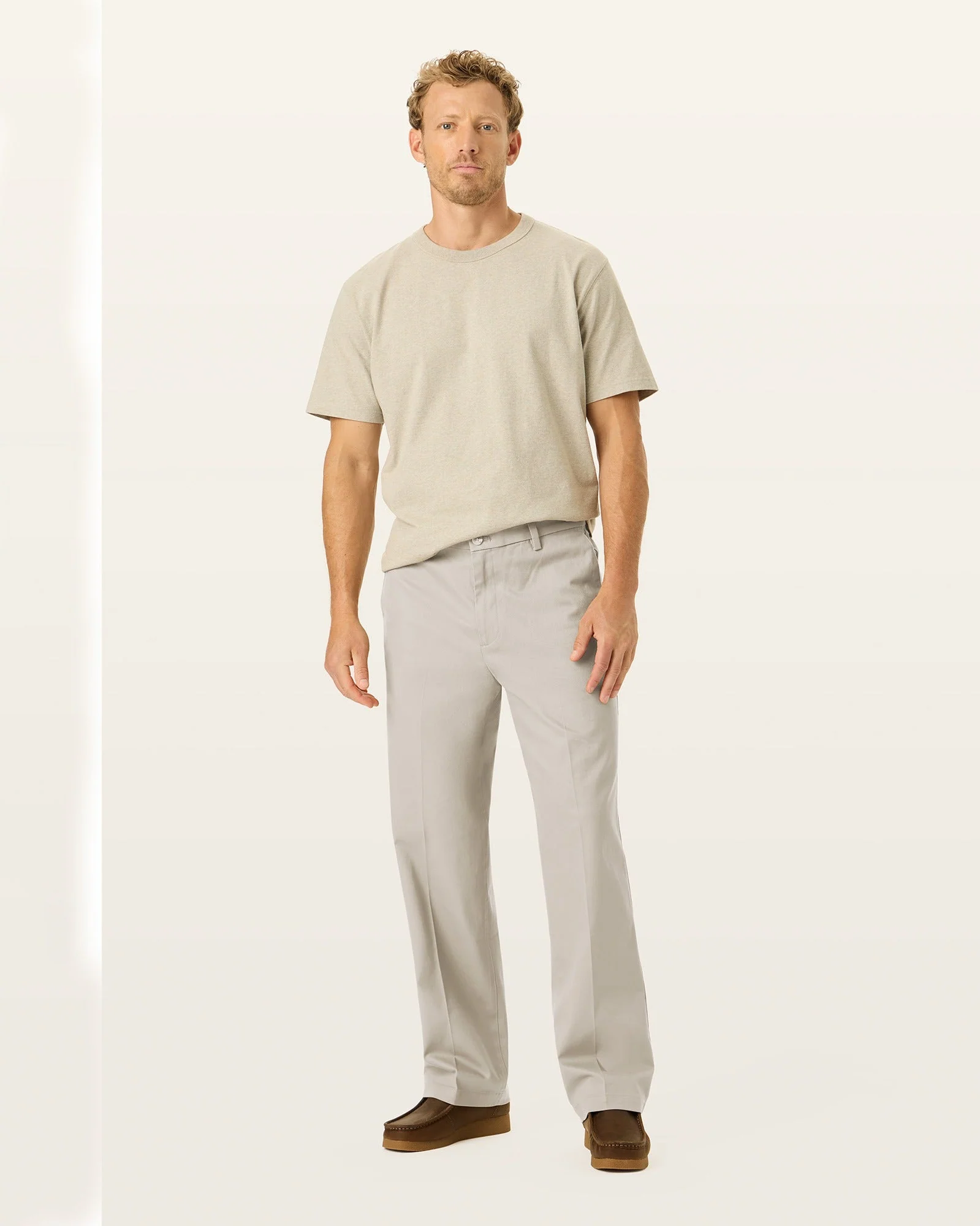 Signature Iron Free Khakis. Relaxed Fit with Stain Defender®