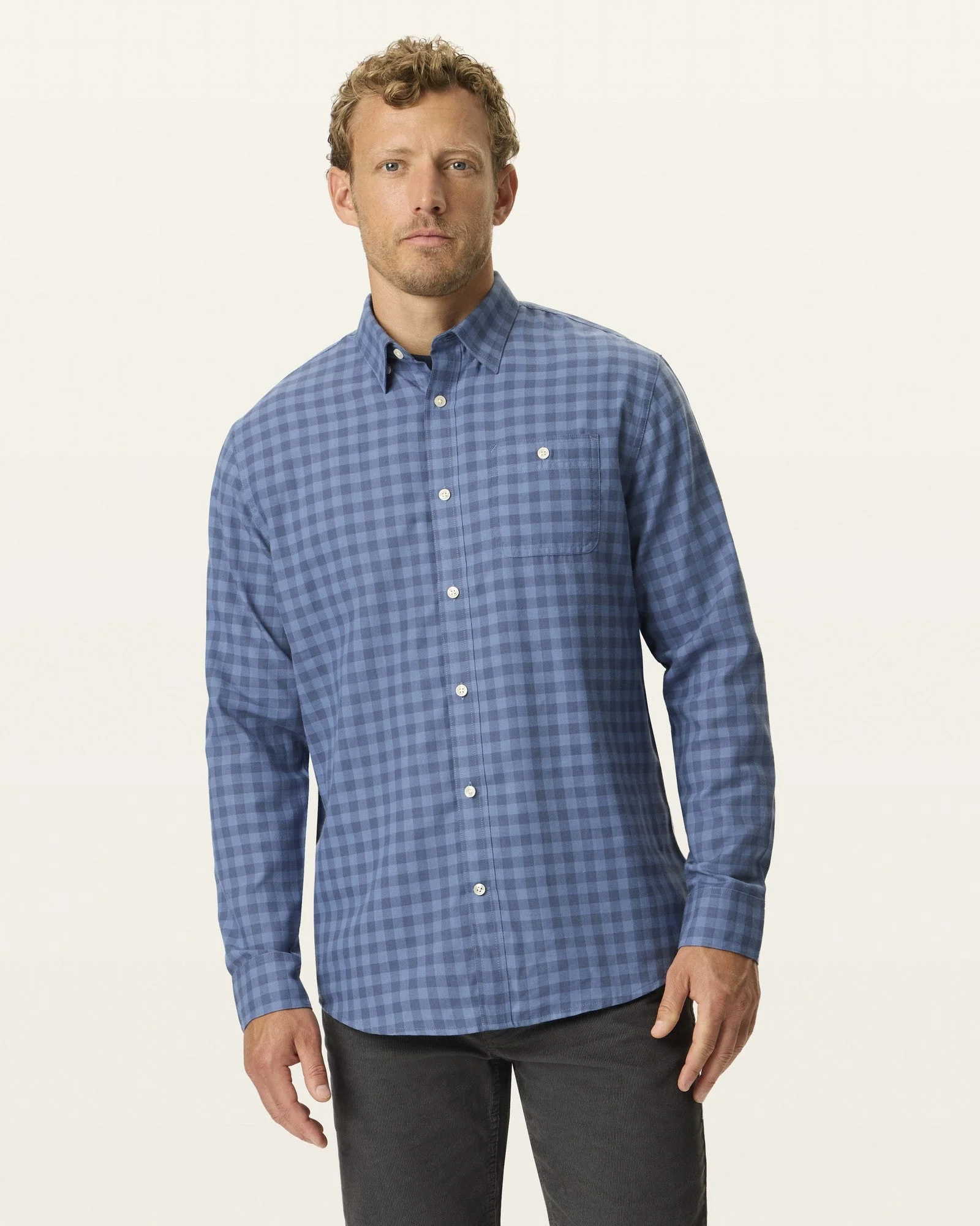 Brushed Twill Shirt. Classic Fit