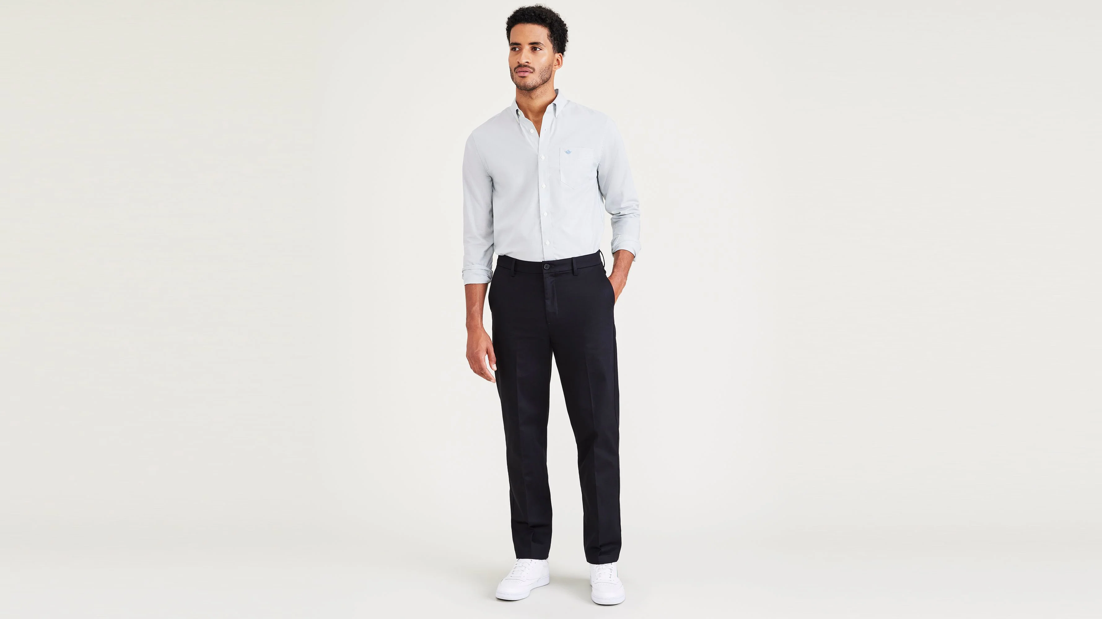 Signature Iron Free Khakis. Straight Fit with Stain Defender®