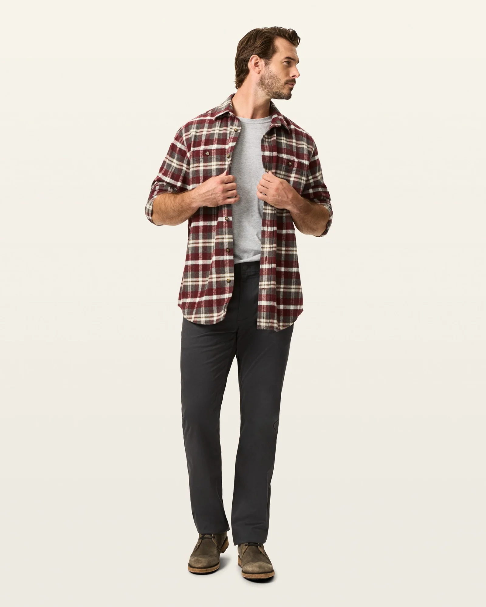 Ultra Soft Sueded Chino. Straight Fit