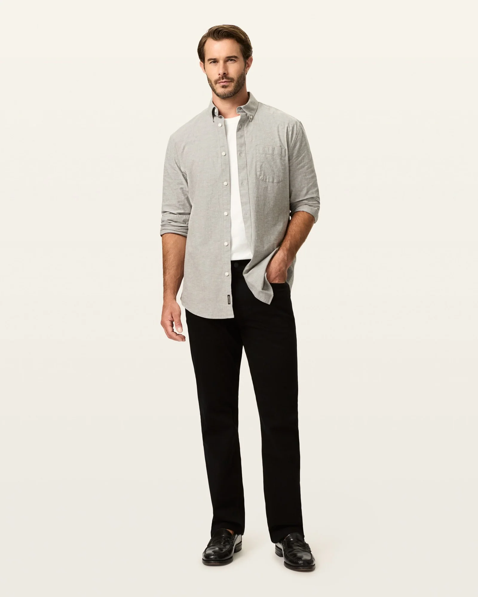 Ultra Soft Sueded 5-Pocket Pant. Straight Fit