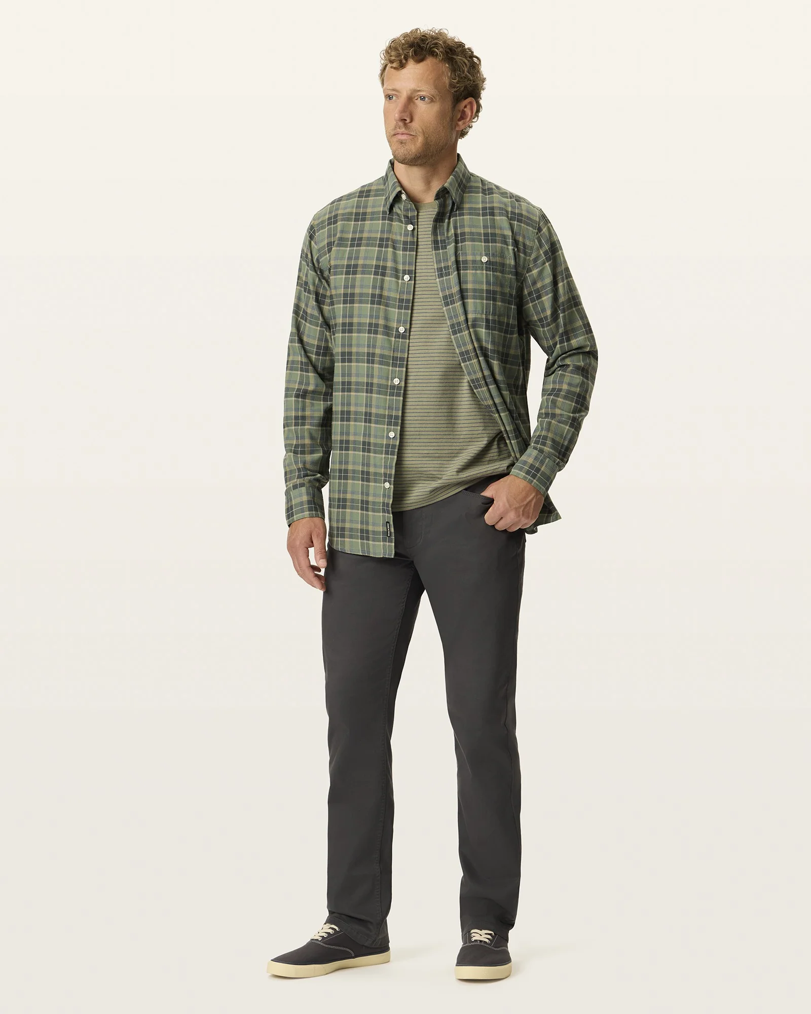 Ultra Soft Sueded 5-Pocket Pant. Straight Fit