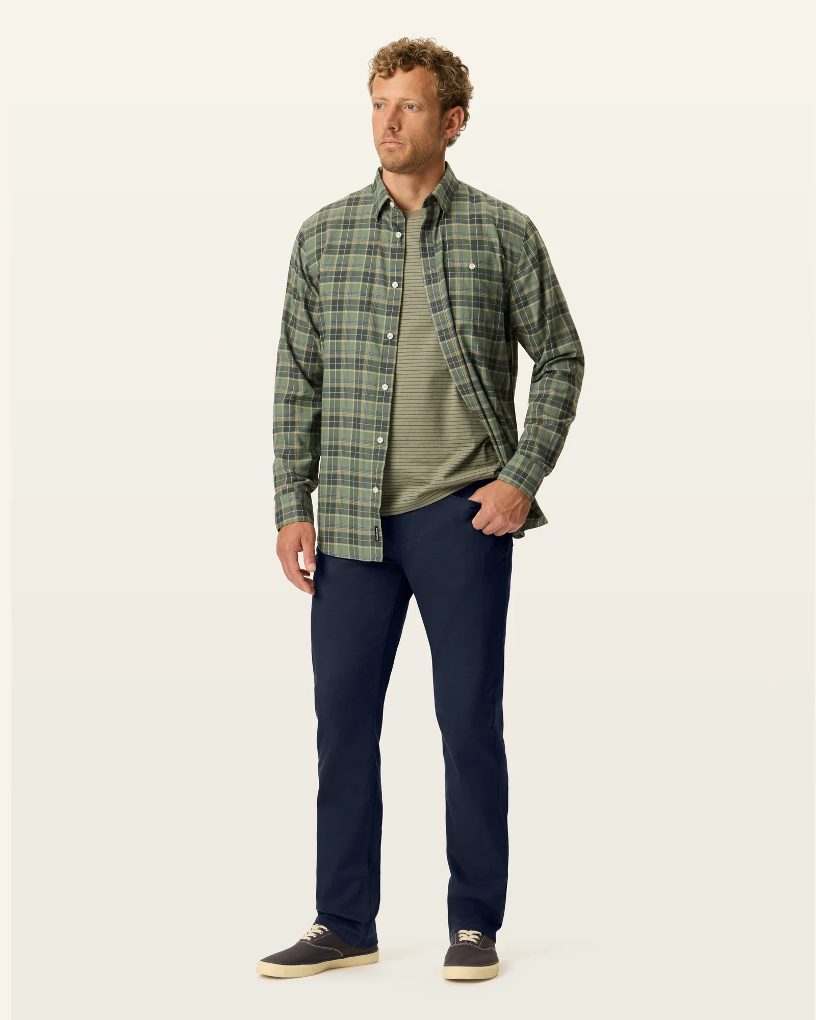 Ultra Soft Sueded 5-Pocket Pant. Straight Fit
