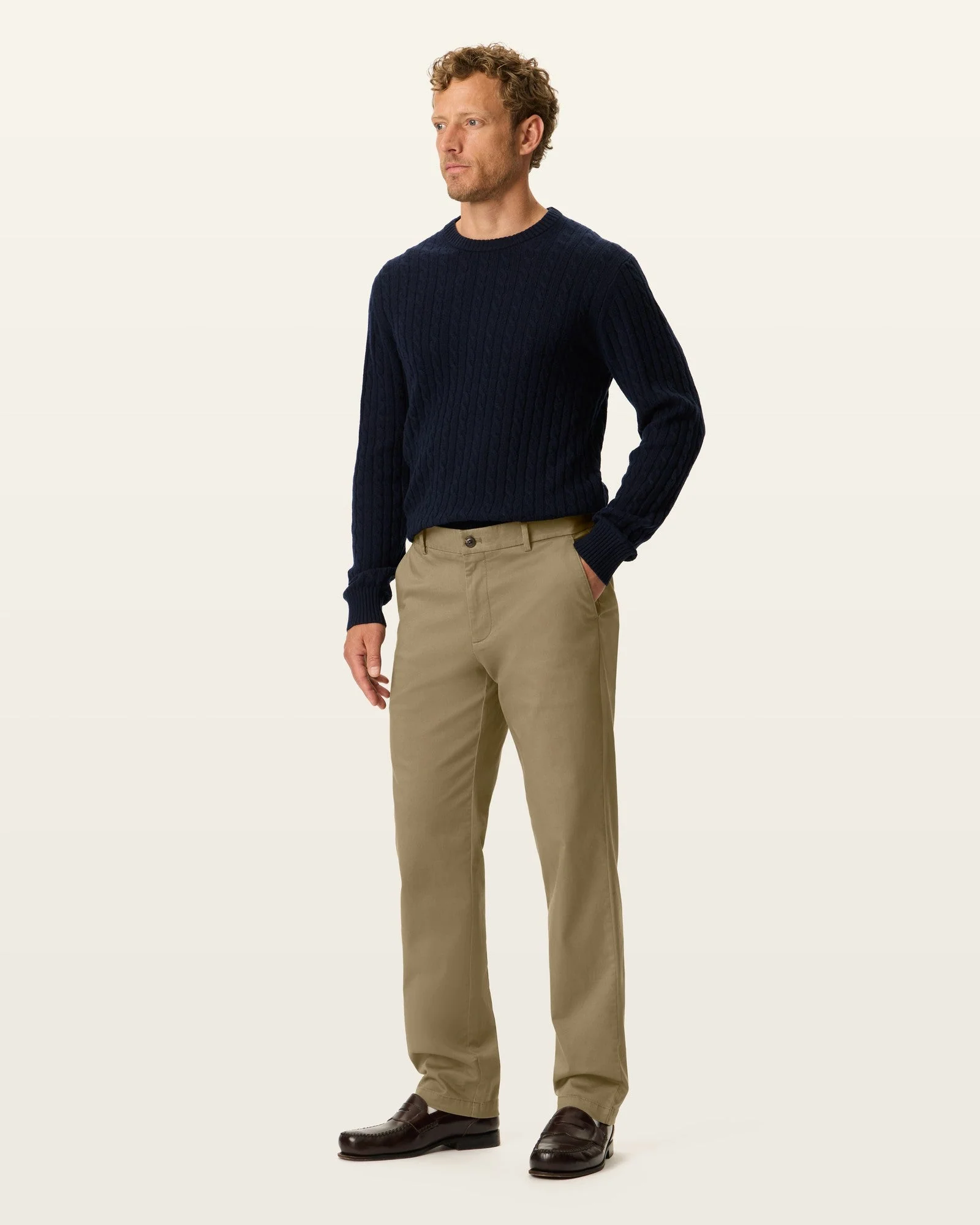 Ultra Soft Sueded Chino. Straight Fit