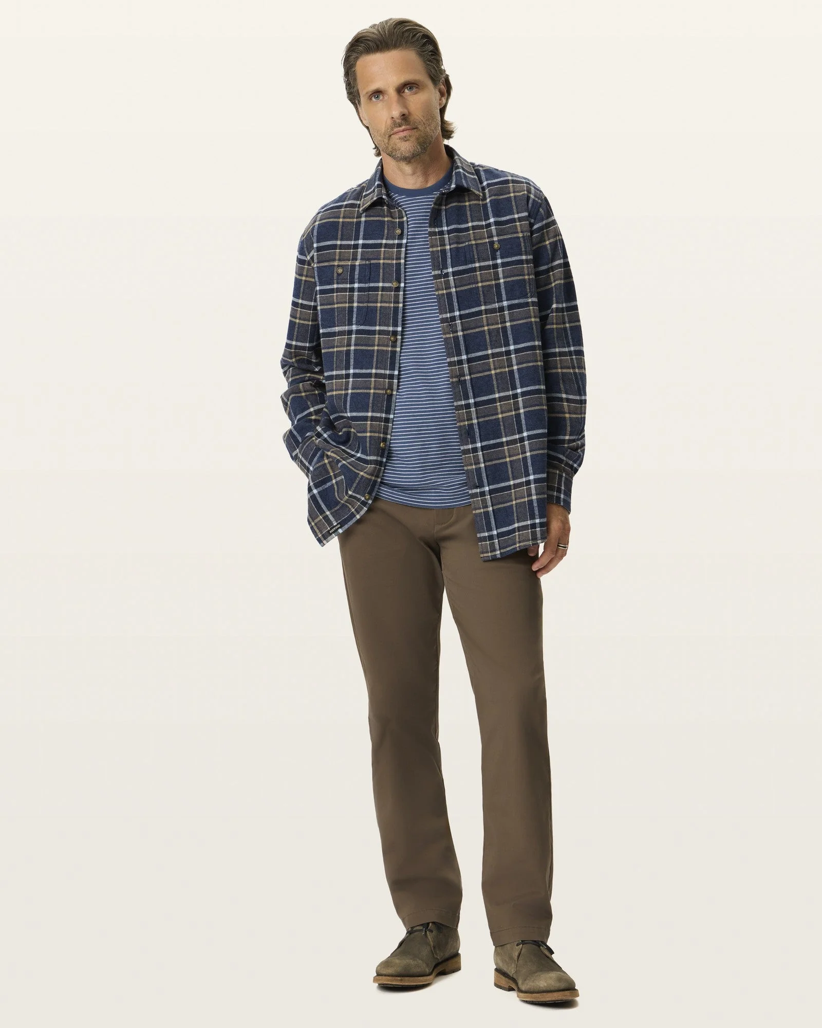 Ultra Soft Sueded Chino. Straight Fit