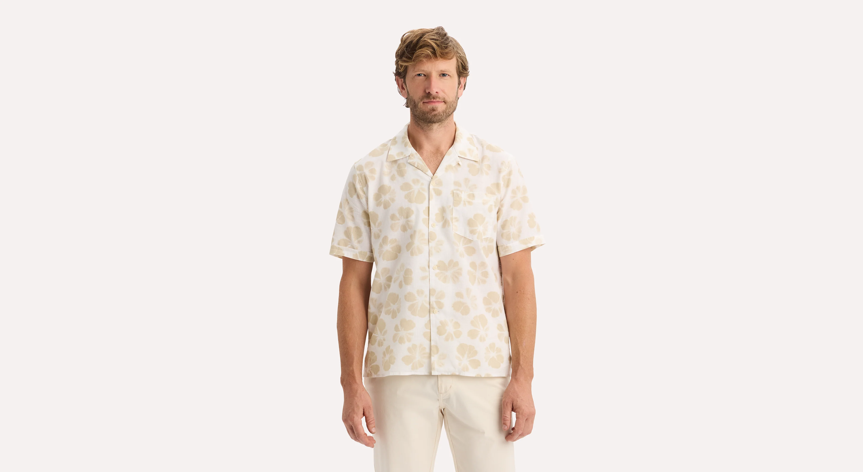 Camp Collar Shirt. Regular Fit