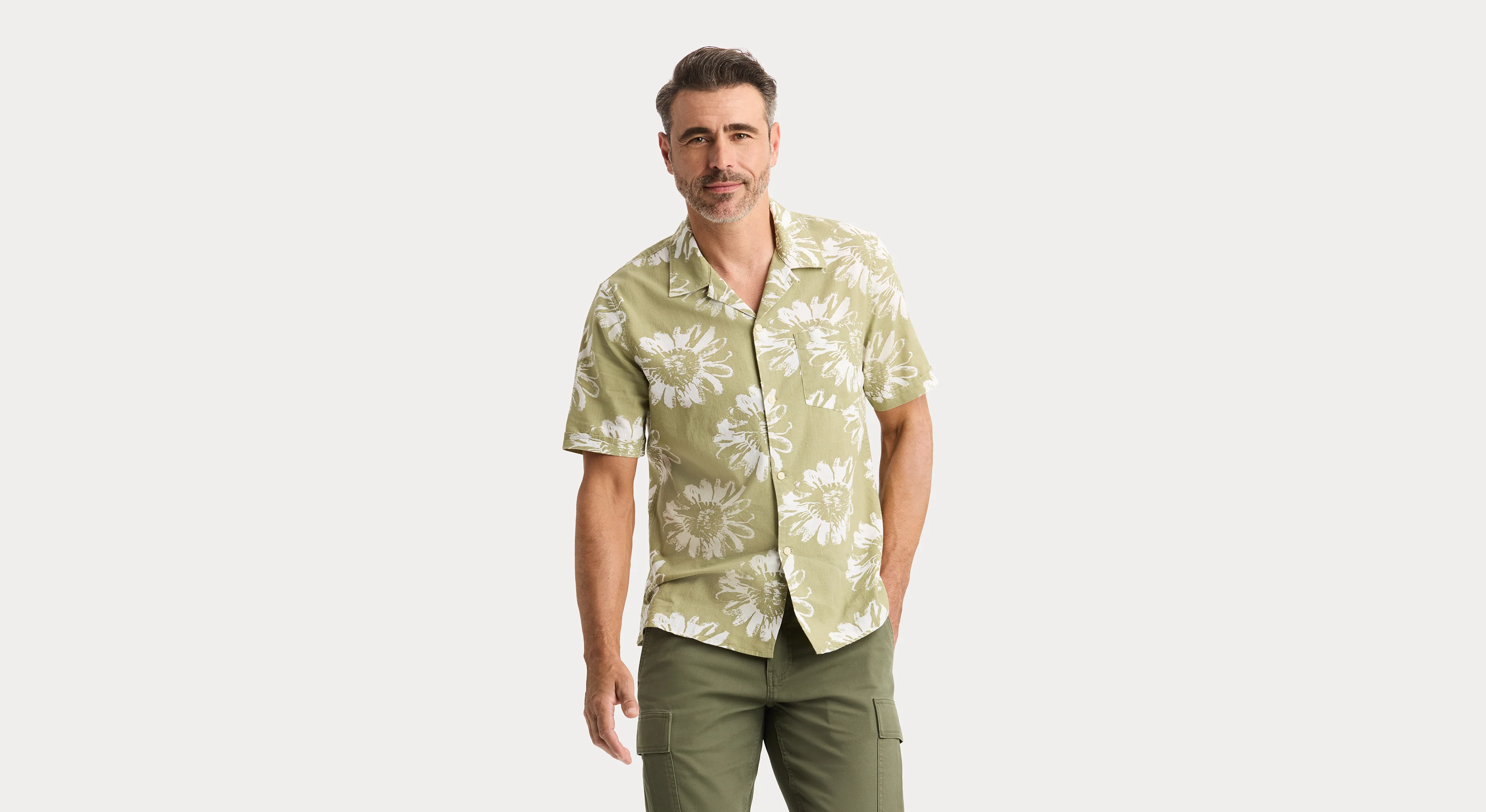 Camp Collar Shirt. Regular Fit