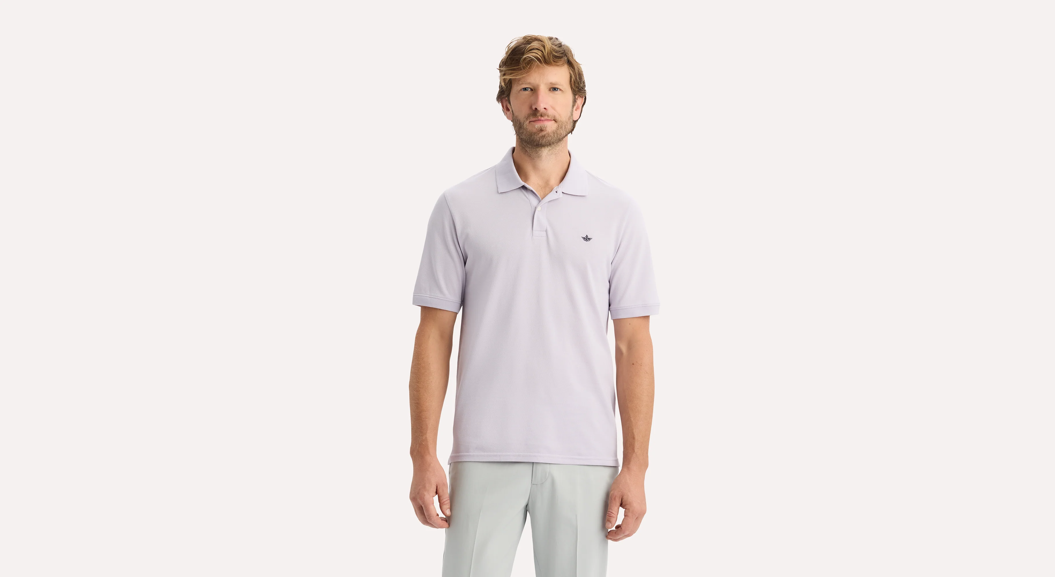 Rib Collar Polo. Slim Fit